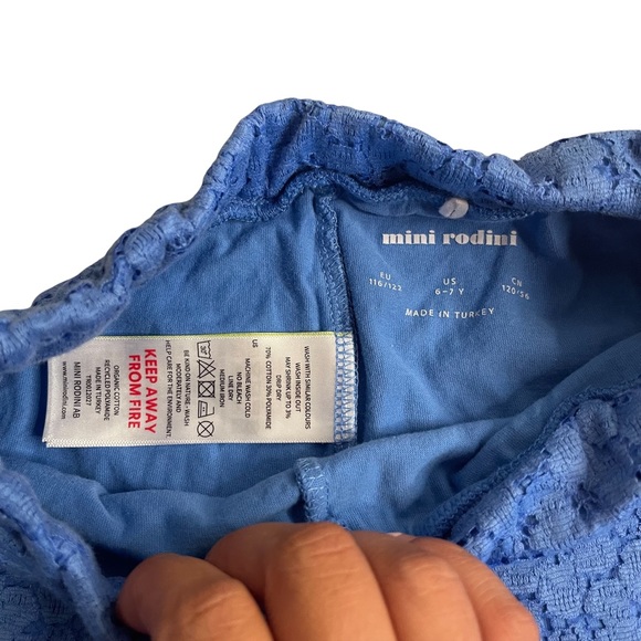 Mini Rodini Blue Lace Frill Outfit - Picture 9 of 12